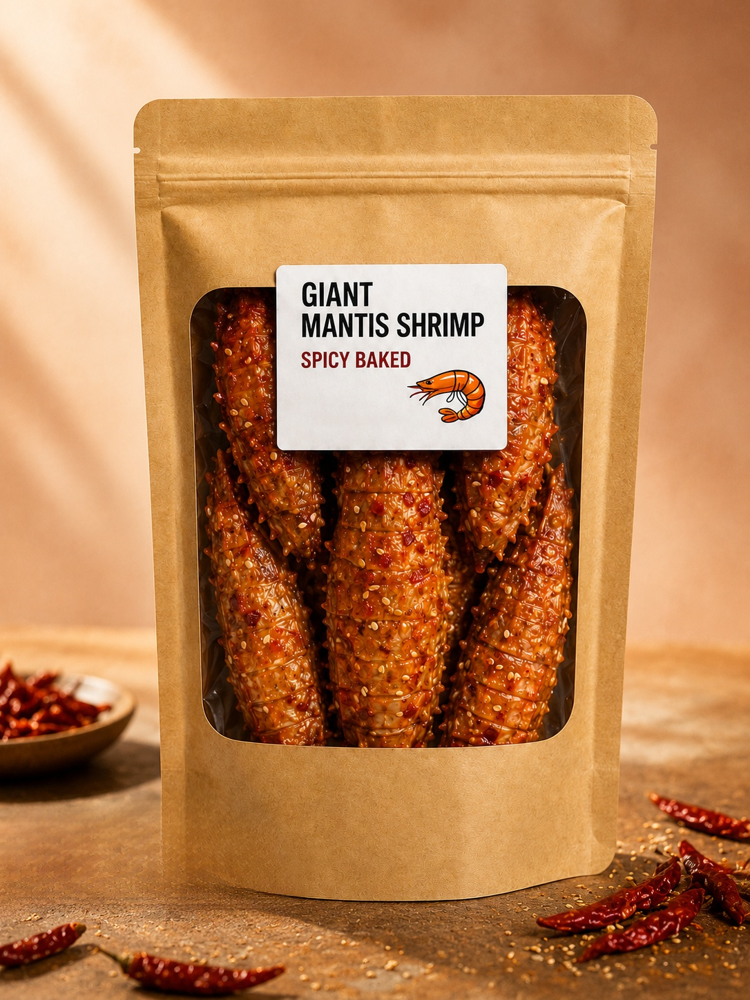 【 Shell-Free】🦐Crispy Giant Mantis Shrimp | Lobster-like Taste | FDA Certified | No Trans Fat 🤤