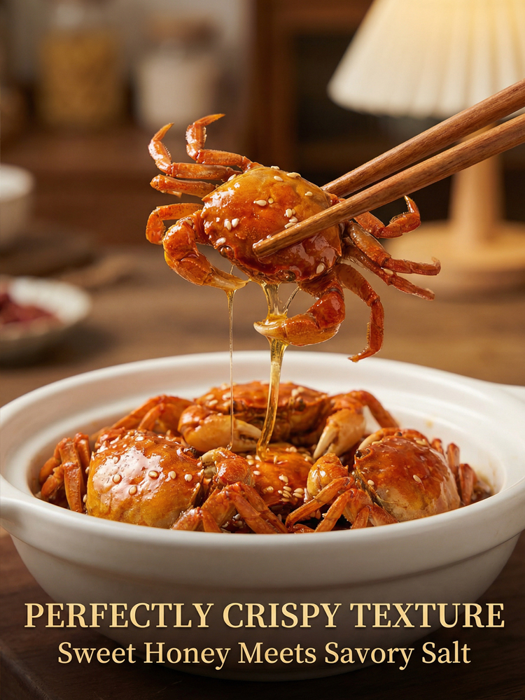 【200 crabs/bucket】 Low-fat, crispy, ready-to-eat crab meat snack from Japan
