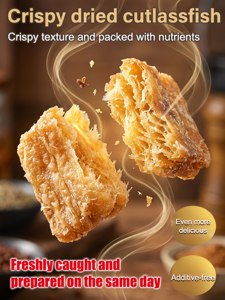 【Bone-Free】Alaskan Deep Sea Crispy Hairtail | Zero Oil Low Calorie High Protein Snack 🐟🌊