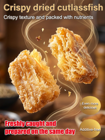 【Bone-Free】Alaskan Deep Sea Crispy Hairtail | Zero Oil Low Calorie High Protein Snack 🐟🌊