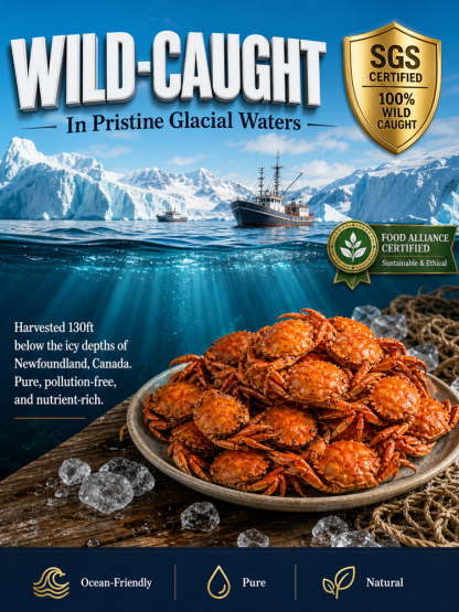 【200 crabs/bag】 Low-fat, crispy, ready-to-eat crab meat snacks 🦀🔥