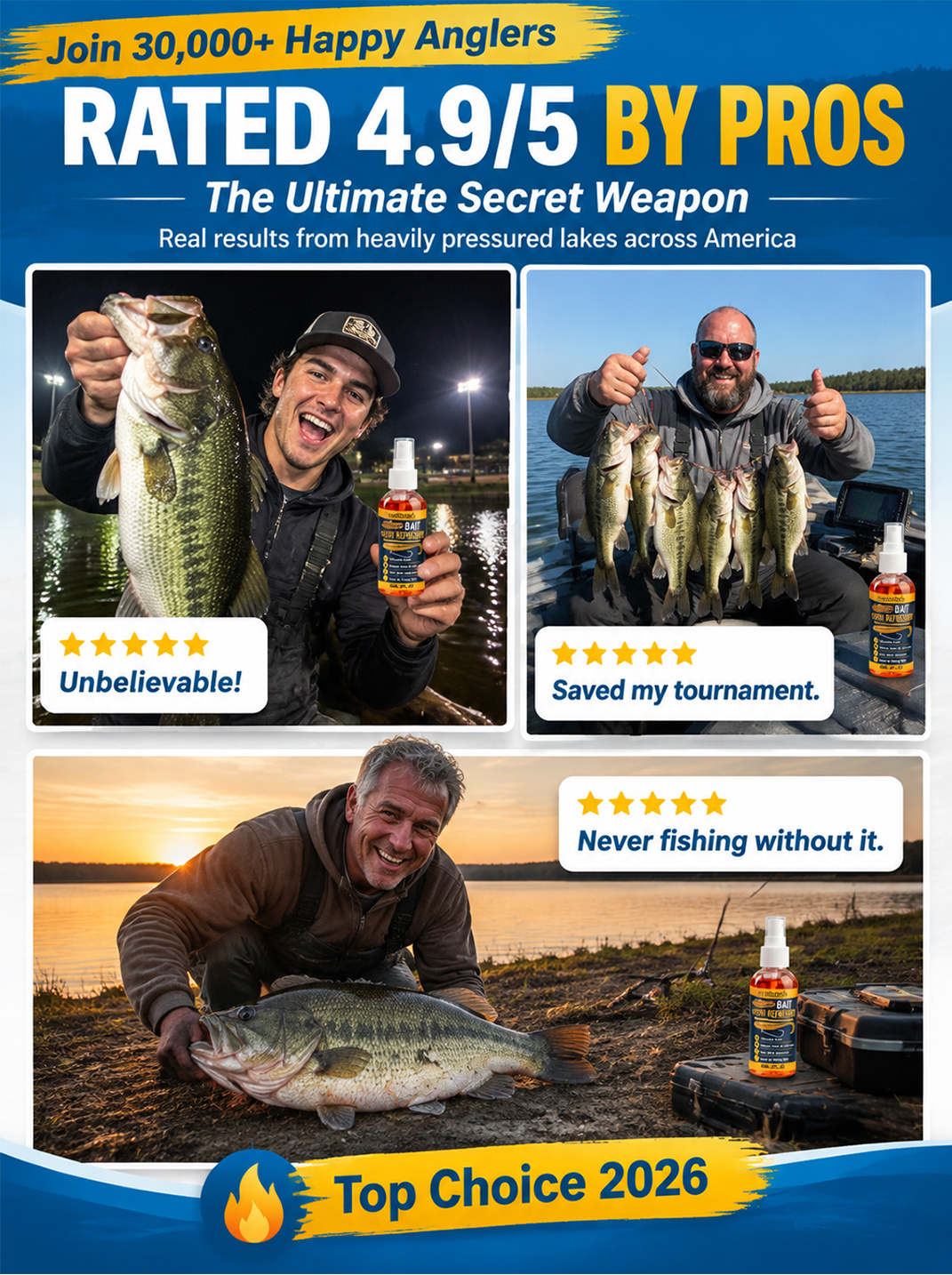 🐟 No More Empty Handed | Pro Angler Secret 🎣Amino Acid Fish Attractant | High Potency | Catch More Bass 🐟