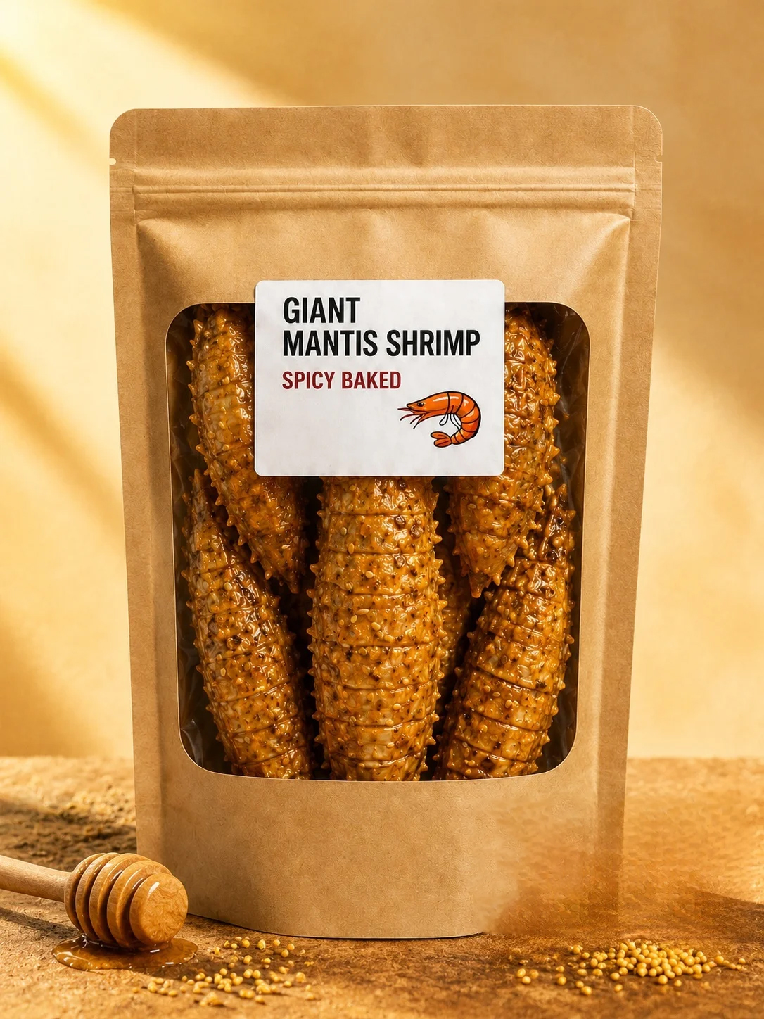 【 Shell-Free】🦐Crispy Giant Mantis Shrimp | Lobster-like Taste | FDA Certified | No Trans Fat 🤤