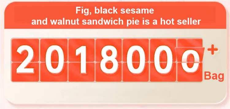 Fig, Black Sesame and Walnut Sandwich Pie close-up