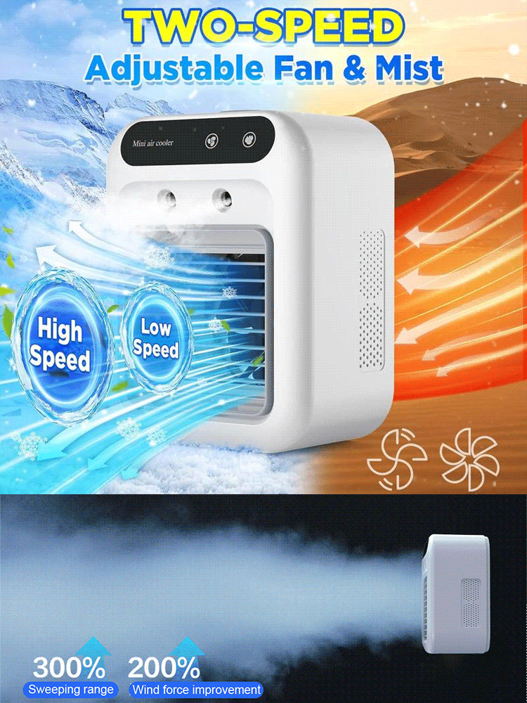 【Dual Expo Sales Champion】German V9 Silent Cooler! Rapid 10℃ Drop in 3 Minutes, Camping & Home Essential, NASA Technology, Launch Half-Price + 10-Year Warranty🌬️❄️
