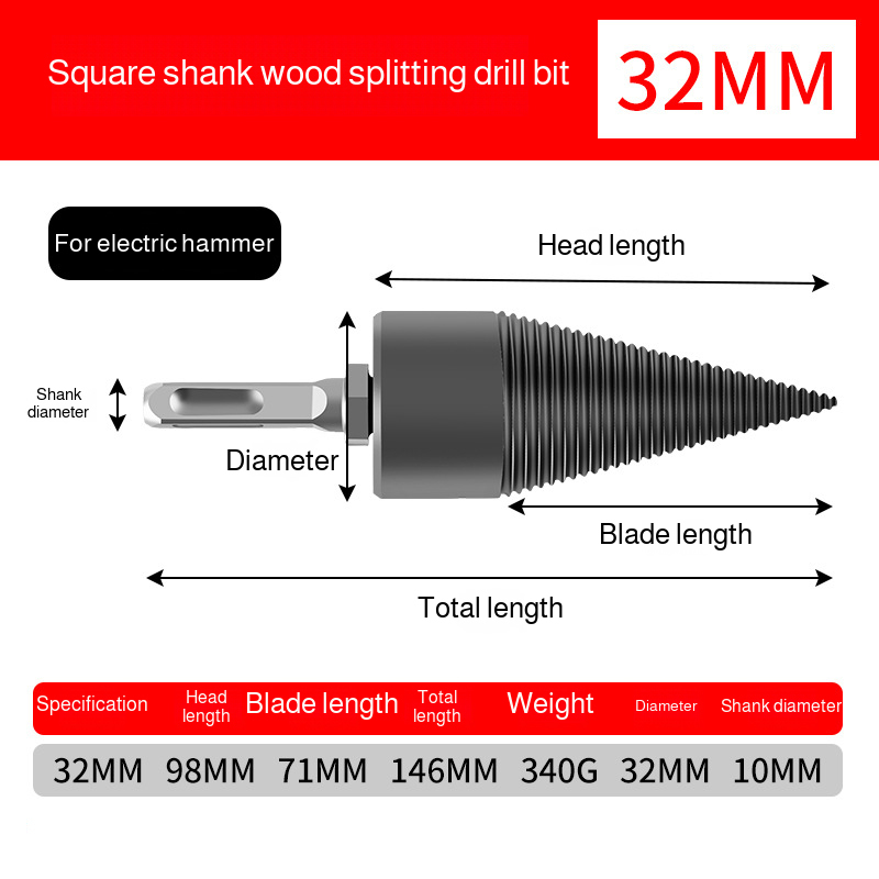 【Free shipping】🔥 Heavy Duty Wood Splitter | High Carbon Steel | 3s Easy Split | 10-Yr Warranty 🌲