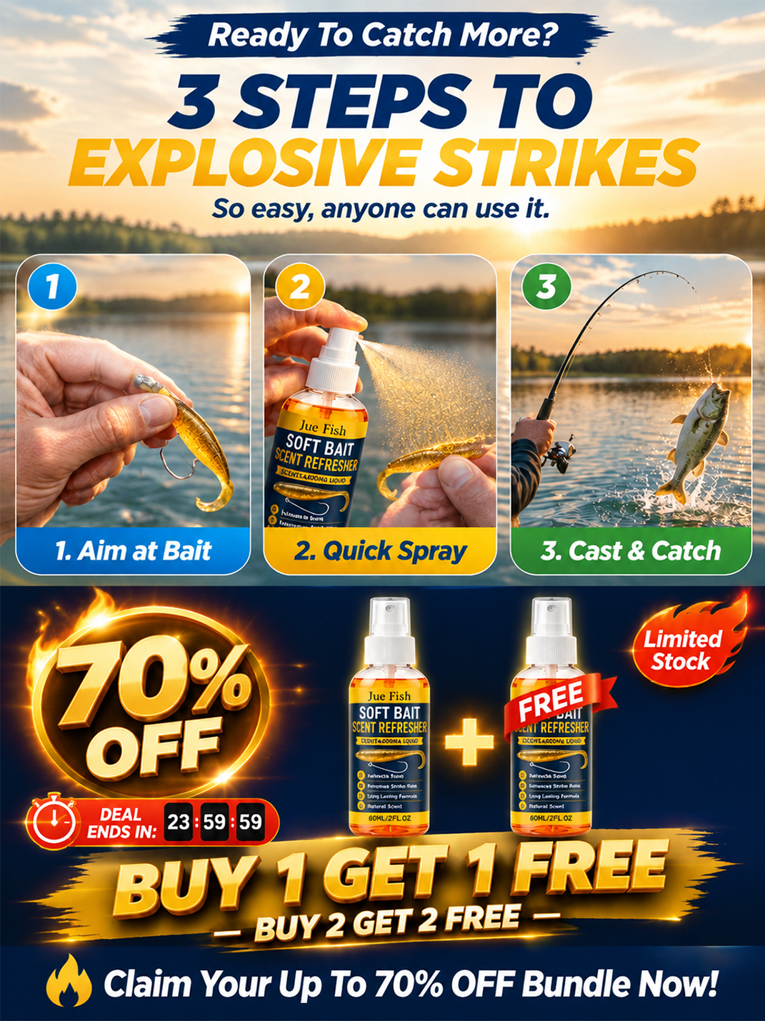 🐟 No More Empty Handed | Pro Angler Secret 🎣Amino Acid Fish Attractant | High Potency | Catch More Bass 🐟