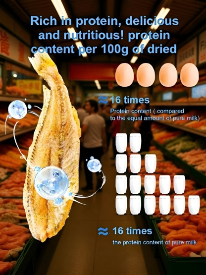 [200 pieces/box] Ready-to-eat crispy and delicious dried yellow croaker ❤ Non-fried, low-calorie 🐟 Crispy texture! High-protein, guilt-free ideal snack! ✨