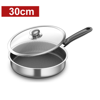 【Made in Germany 🛡️ with lid】 Premium honeycomb composite stainless steel frying pan | Oven safe 🍳