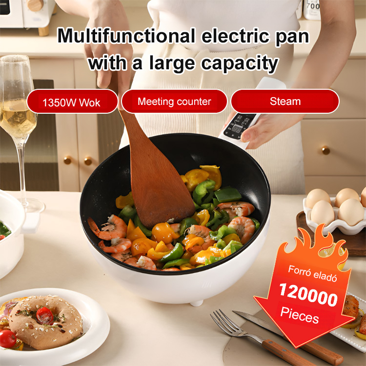 🍳Ultimate multi-functional smart frying pan⚡Faster frying, steaming, and stewing! PFOA-free, easy to clean ✨