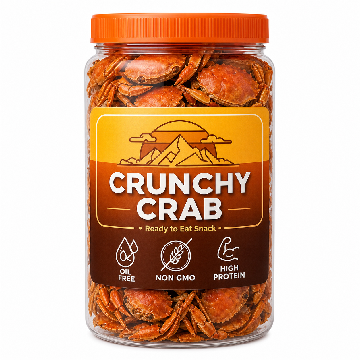 【200 crabs/bag】 Low-fat, crispy, ready-to-eat crab meat snacks 🦀🔥