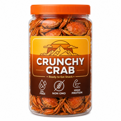 【200 crabs/bag】 Low-fat, crispy, ready-to-eat crab meat snacks 🦀🔥