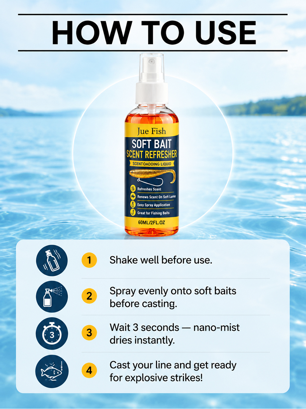 🐟 No More Empty Handed | Pro Angler Secret 🎣Amino Acid Fish Attractant | High Potency | Catch More Bass 🐟