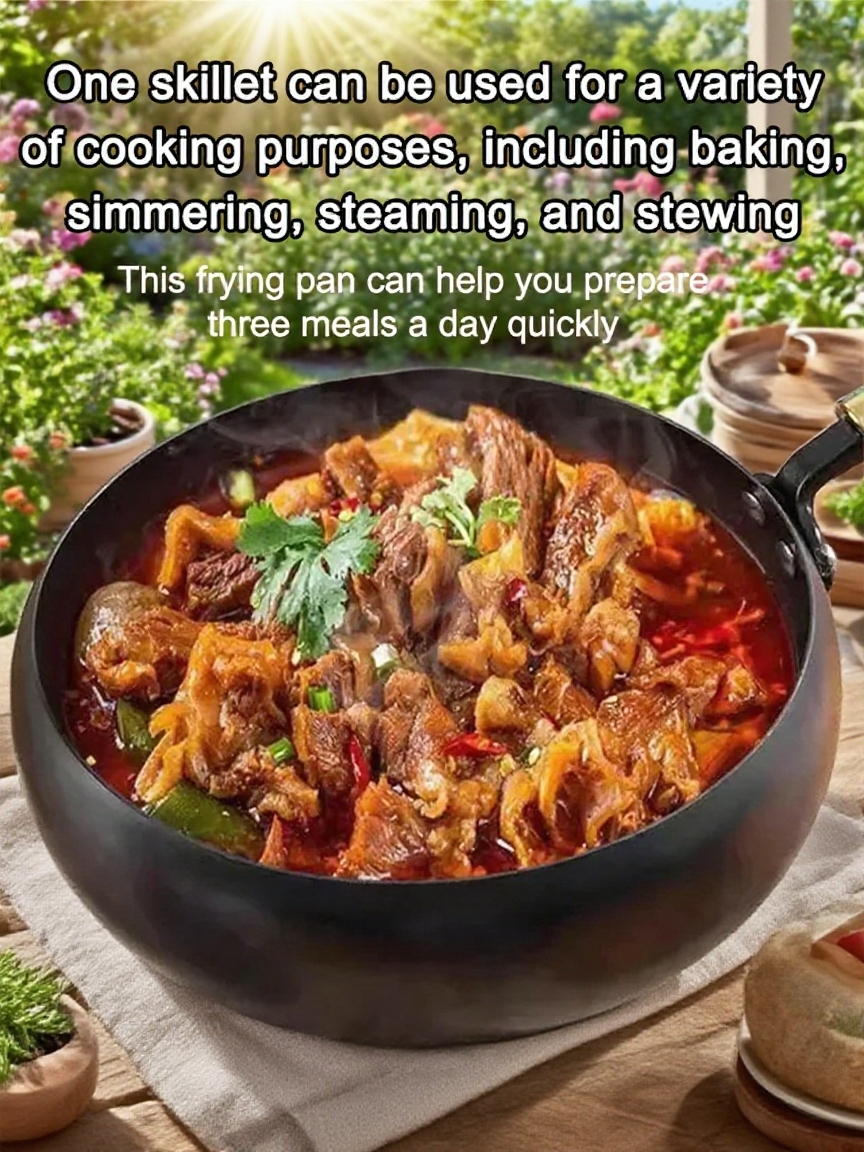 🍳 Discover the Hand-made Hammered Pot: Non-toxic, Lightweight and Durable🔥