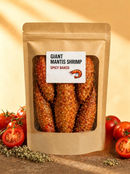 【 Shell-Free】🦐Crispy Giant Mantis Shrimp | Lobster-like Taste | FDA Certified | No Trans Fat 🤤