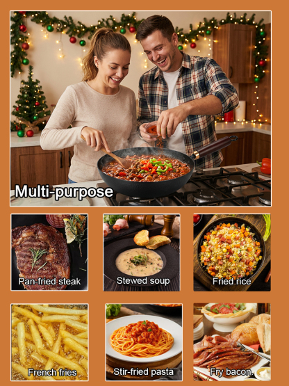 🔥🍳【Christmas Cooking Special】Explore the revolution of pure iron nonstick pans! Unleash deliciousness and nutrition! 🎈