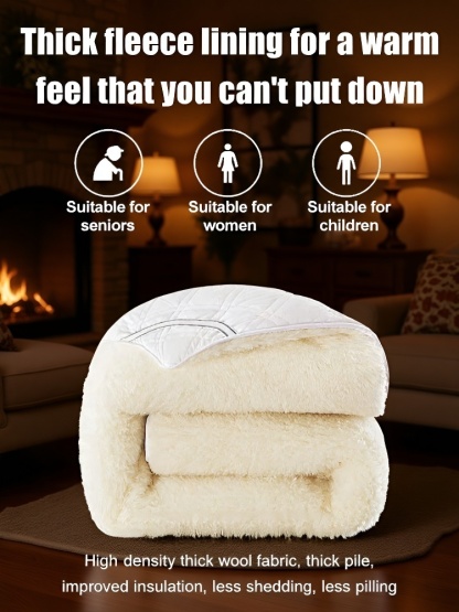 3-Second Rapid Heating Thick Wool Mattress 🌟 Experience the ultimate warmth and comfort brought by our 3-second rapid heating – an unprecedented sleep experience!