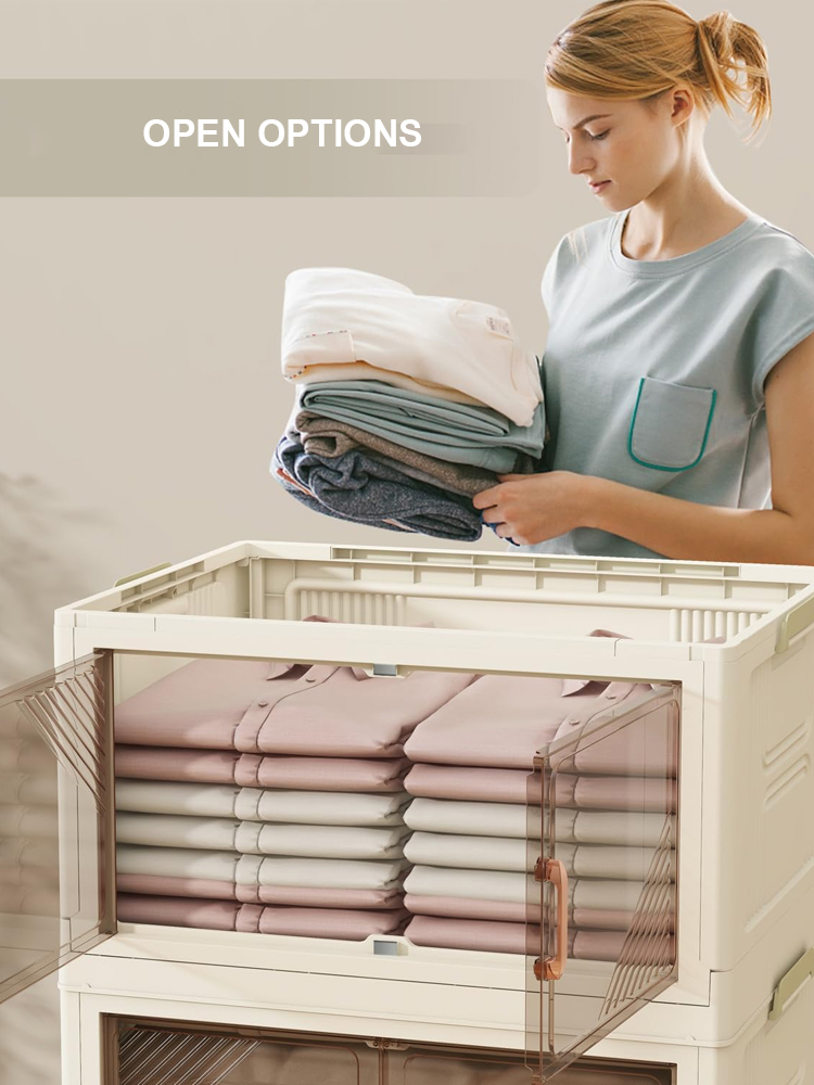 Transform your space 🌟✨ with our easy and transparent storage solution 🗄️🧺, this storage cabinet makes rational and effective use of space!