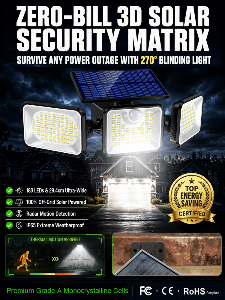 【No electricity required】💡 Solar Motion Sensor Light | 100% Solar Powered  | Super Bright Wide Angle 💡