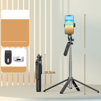 Achieve Pro-Level Shots with Ease 🎥 1.8m Extendable & Compact Design for On-the-Go Filmmakers 📱 Perfect for Any Device Rotation & Stability in One! 🏞️