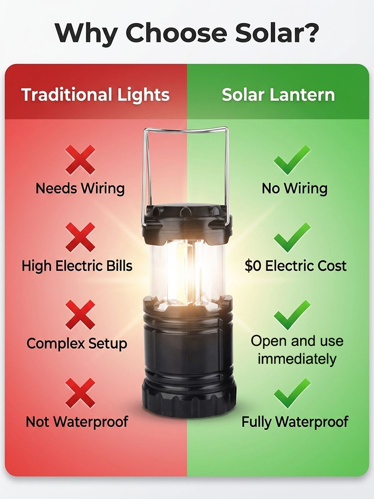 【Like daytime】UltraBright Solar Emergency Lantern | Phone Power Bank | Magnetic Base ☀️🏕️