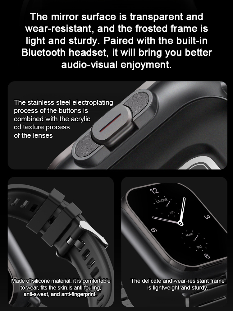 Bluetooth Earphone And Smart Watch 2-in-1 🩸Non-Invasive Glucose/BP Tracking + 🎧Built-in Earbuds + Auto SOS Alert. Your All-in-One Health And Audio Guardian is here.