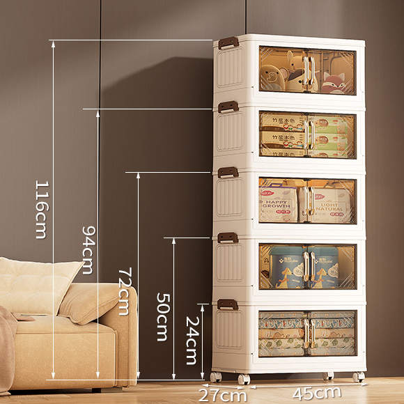 Transform your space 🌟✨ with our easy and transparent storage solution 🗄️🧺, this storage cabinet makes rational and effective use of space!