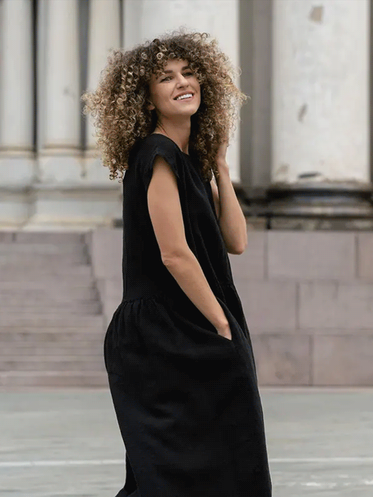 Sustainable Elegance: Antibacterial Linen-Cotton Dress with Japanese Craftsmanship 🌿✨