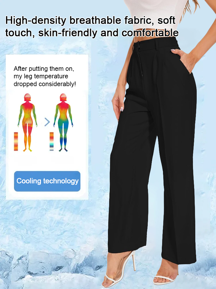 🌿Italian Designer Ice Silk Comfort Pants 👖✨