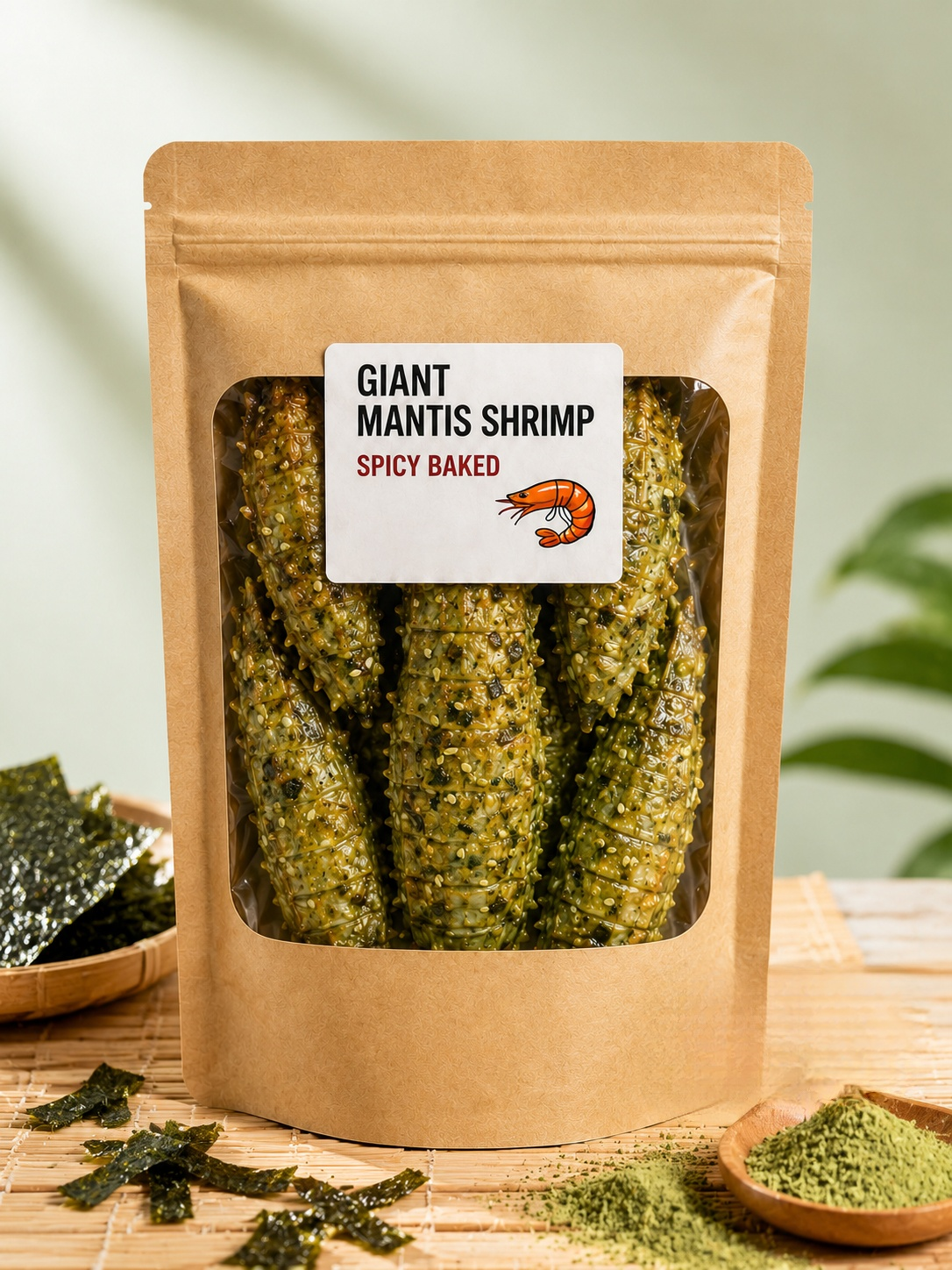 【 Shell-Free】🦐Crispy Giant Mantis Shrimp | Lobster-like Taste | FDA Certified | No Trans Fat 🤤