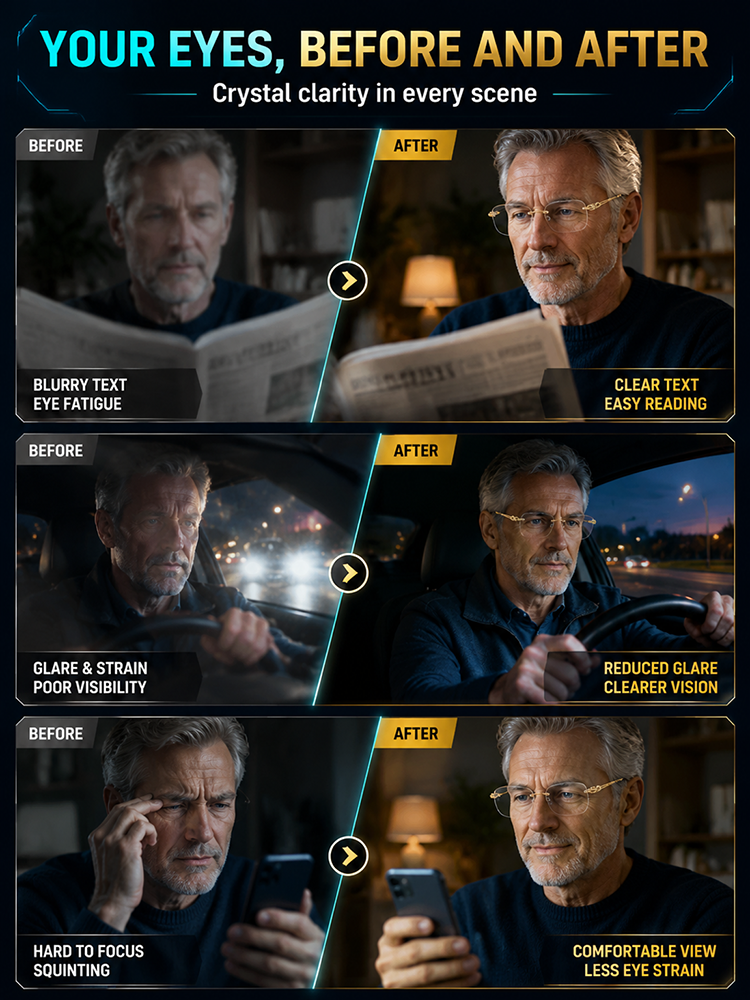 Universal progressive-focus glasses