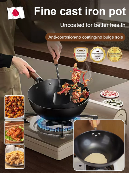 🌱 Cook Safer & Healthier! ✨ Discover the Japanese artisanal pan that's naturally non-stick and is built to last a lifetime.