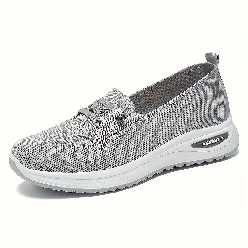 women s solid color platform sneakers breathable knit lace 2