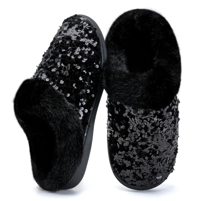 Women's Sequins House Slippers