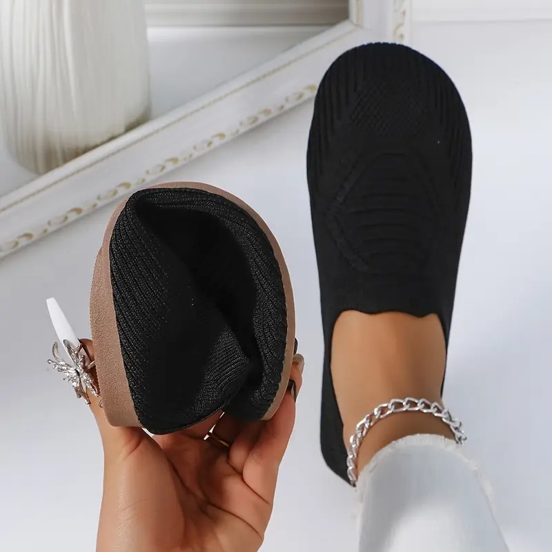 Women's Slip-On Woven Flat Casual Shoes