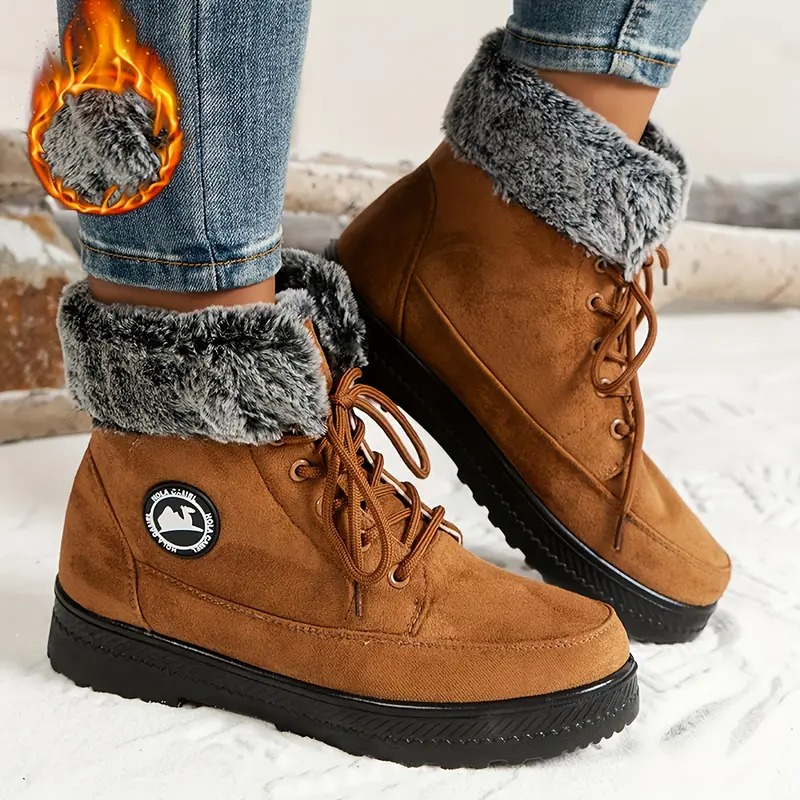 Women's Winter Lace-Up Snow Boots
