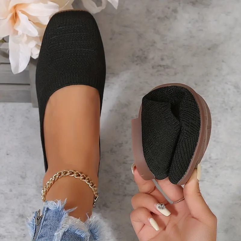 Women's Slip-On Woven Flat Casual Shoes