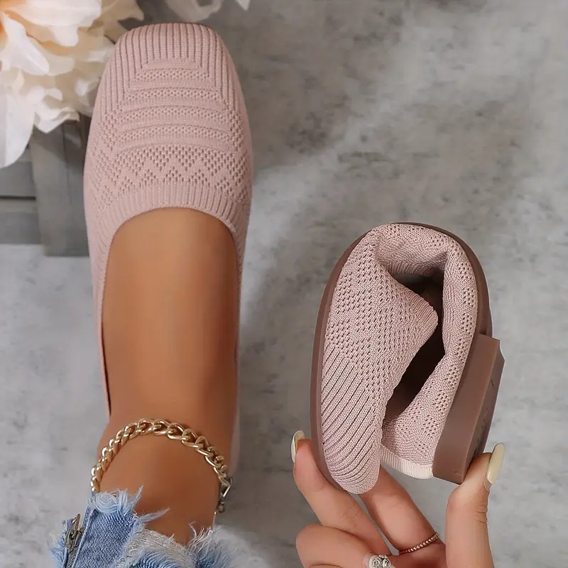 Women's Slip-On Woven Flat Casual Shoes