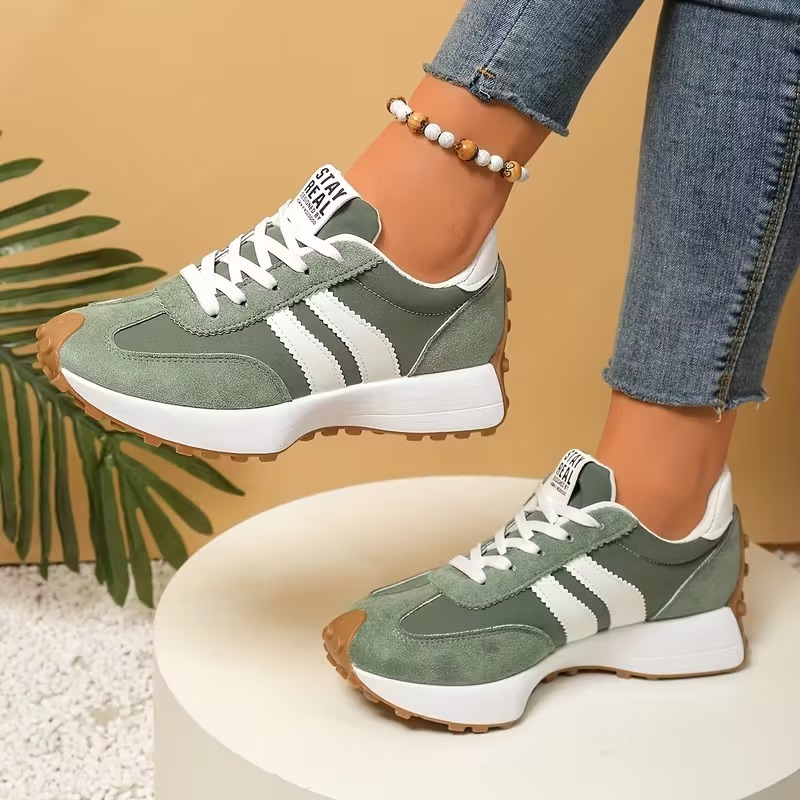 Women's Chunky Striped Athletic Shoes