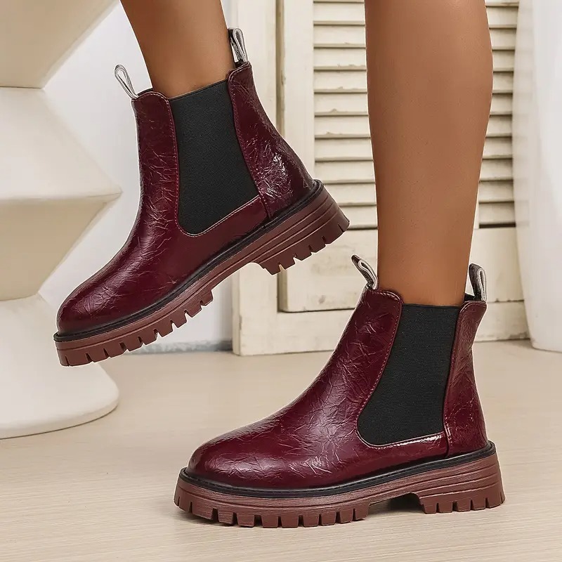 Women's Chunky Chelsea Ankle Boots