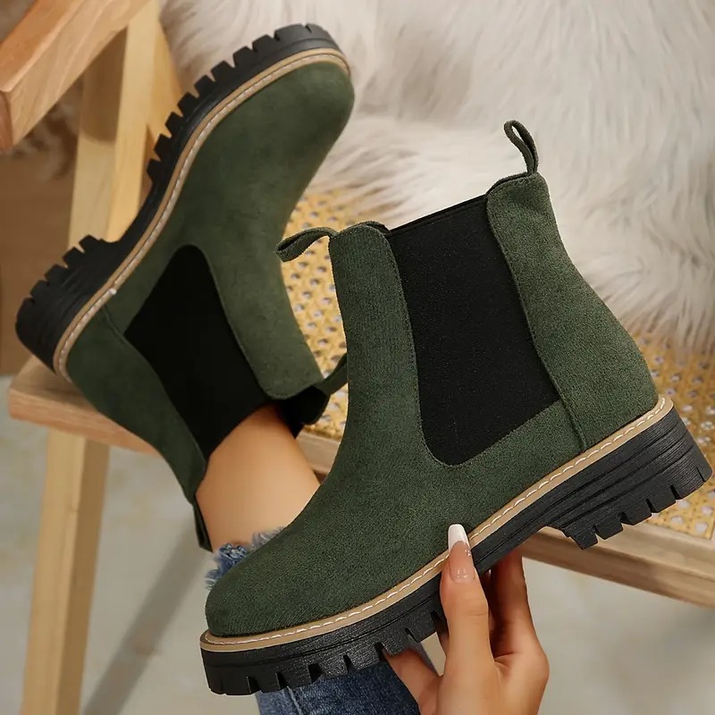Women's Chunky Chelsea Ankle Boots