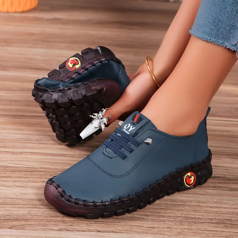 Women's Solid Color Flatform Shoes