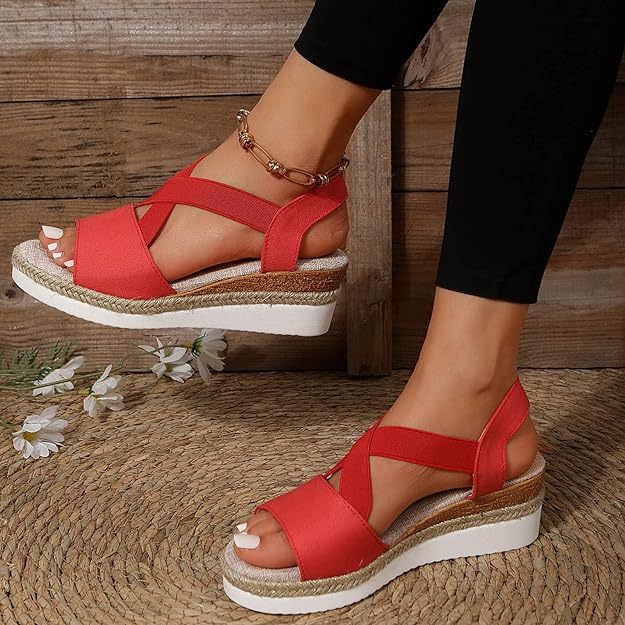 Women's Chunky Platform Classic Flat Bottom Slope Heel Sandals