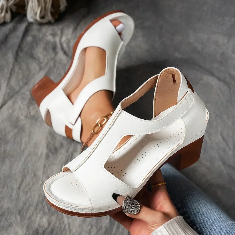 Women's Classic Chunky Heel Sandals