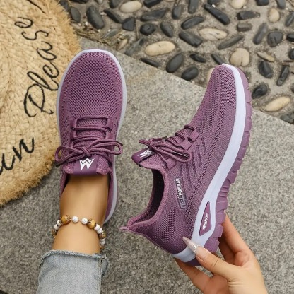 Women's Lace-up Walking Sneakers