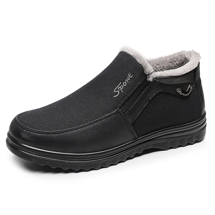Keep Warm Winter Boots Slip on Comfortable Plush Fur Ankle Boots