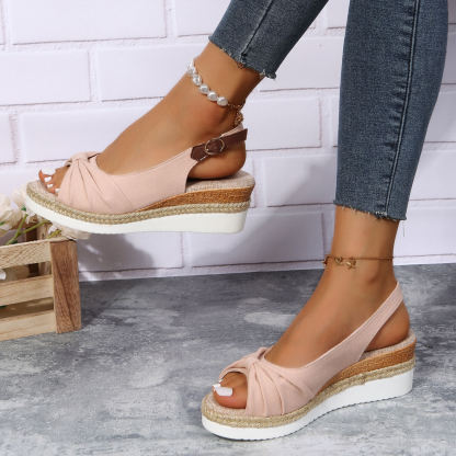  Women's Sandals for Bunions Ladies Fashion Summer Solid Color Fabric Casual
