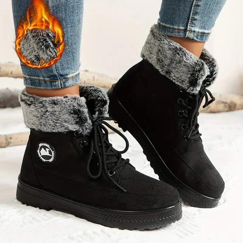 Women's Winter Lace-Up Snow Boots