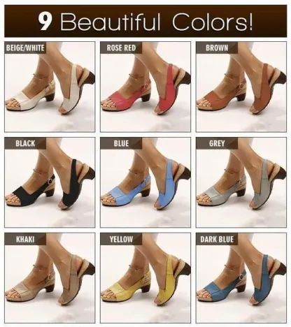 Comfortable Elegant Low Chunky Heel Shoes