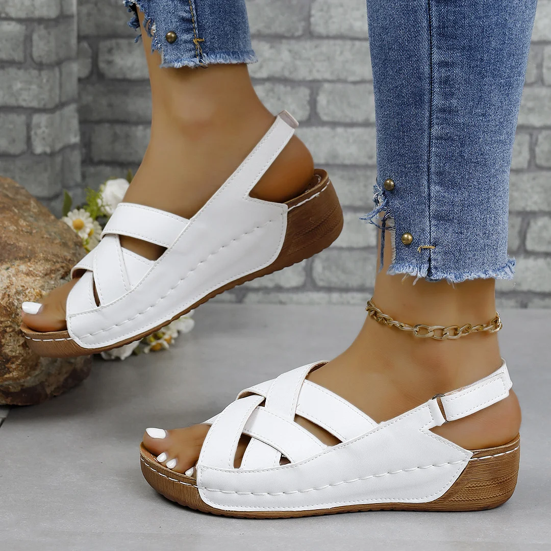Women's Wedge Heeled Comfortable Casual Open Toe Sandals